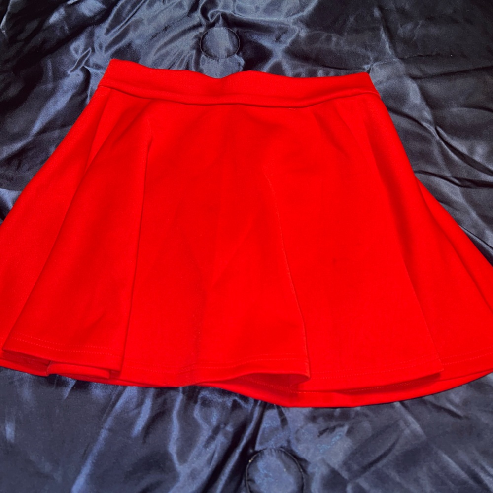 Red Skater Skirt